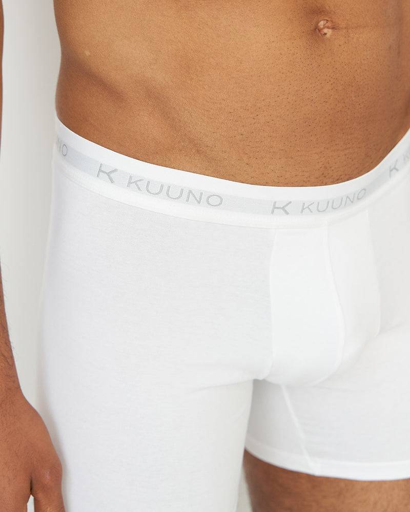 Kuuno 3er-Set Everyday Boxers Long Classic White Bis zu 65% Rabatt