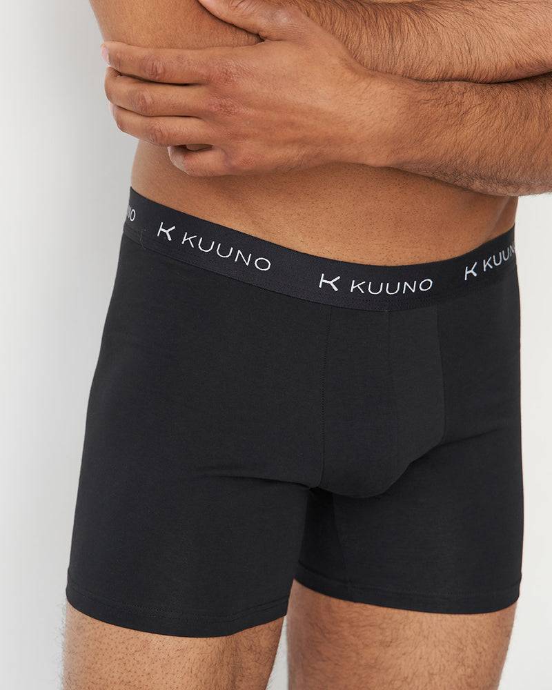 Kuuno 3er-Set Everyday Boxers Long Night Black Vierteljährliche Förderung
