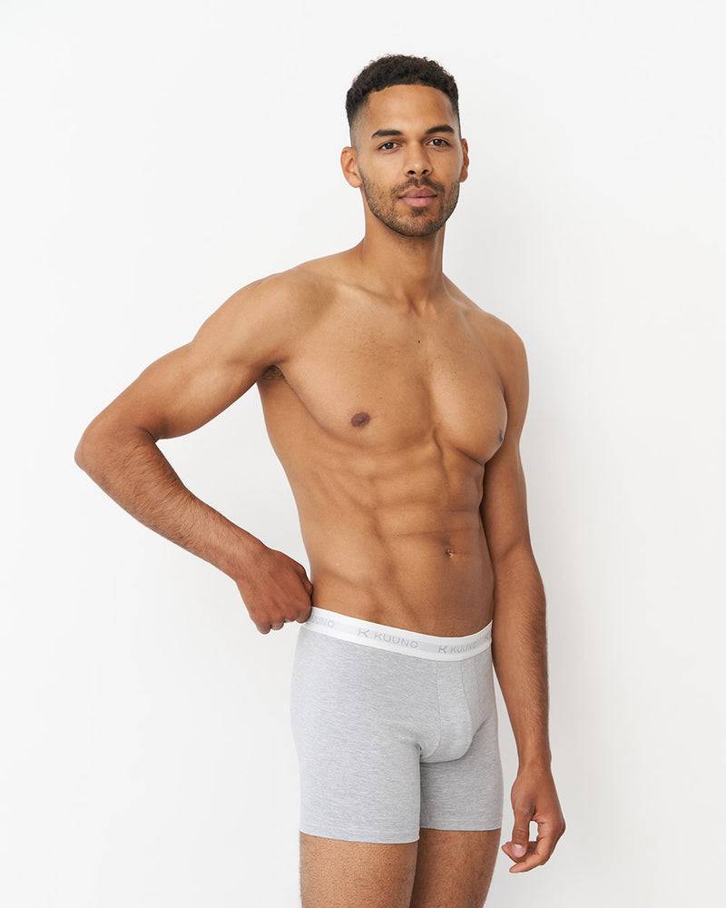 Kuuno Everyday Boxers Long Light Grey Discount Store für neue Produkte
