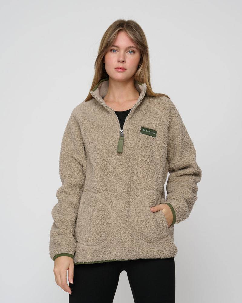 Kuuno Everyday Half Zip Fleece Deep Sand Speichern exportieren