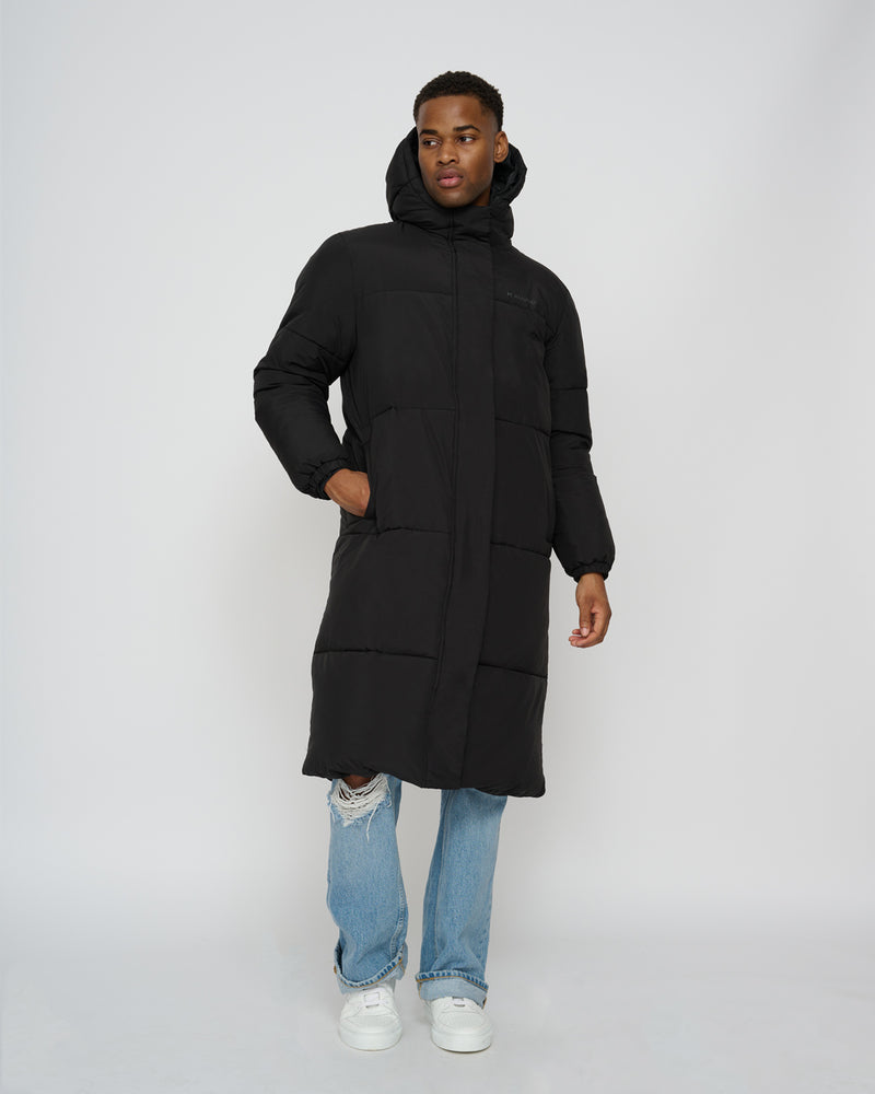 Kuuno Everyday Long Puffer Jacket Night Black Im Verkauf