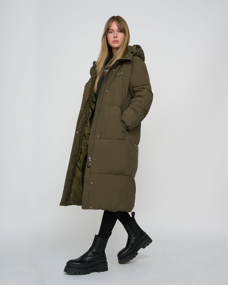 Kuuno Everyday Long Puffer Jacket Forest Green zollfrei