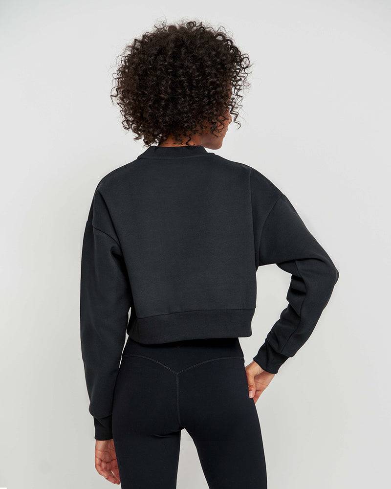 Kuuno Essential Cropped Sweater Night Black Auslauf