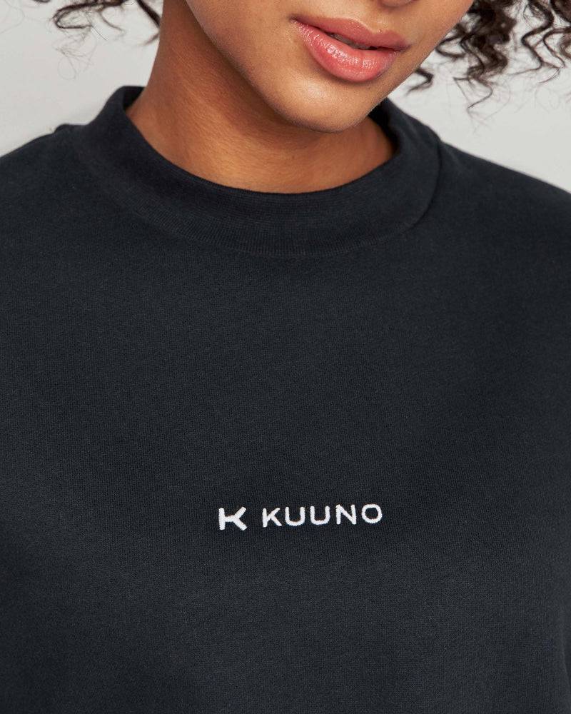 Kuuno Essential Cropped Sweater Night Black Auslauf