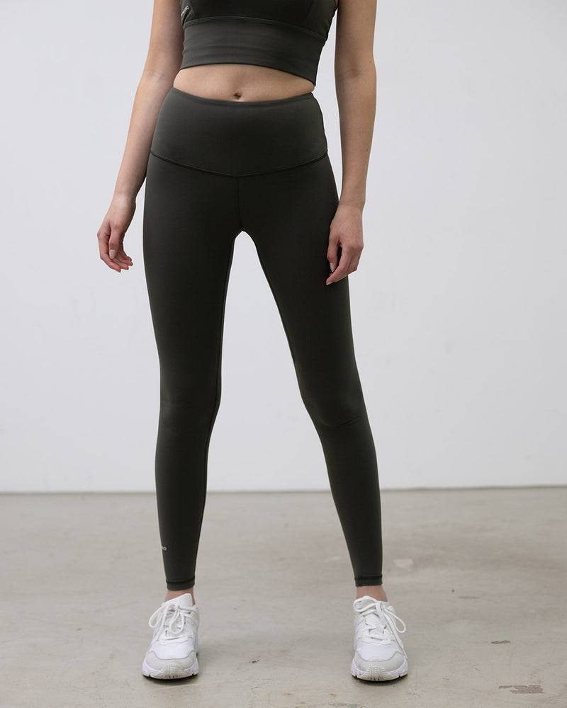 Kuuno Tall Essential High Waist Tights Forest Green Verkauf