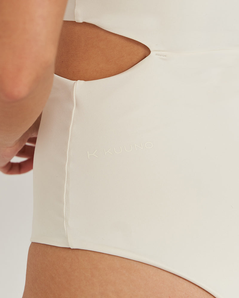 Kuuno Swimsuit One Shoulder Off White Hotsell