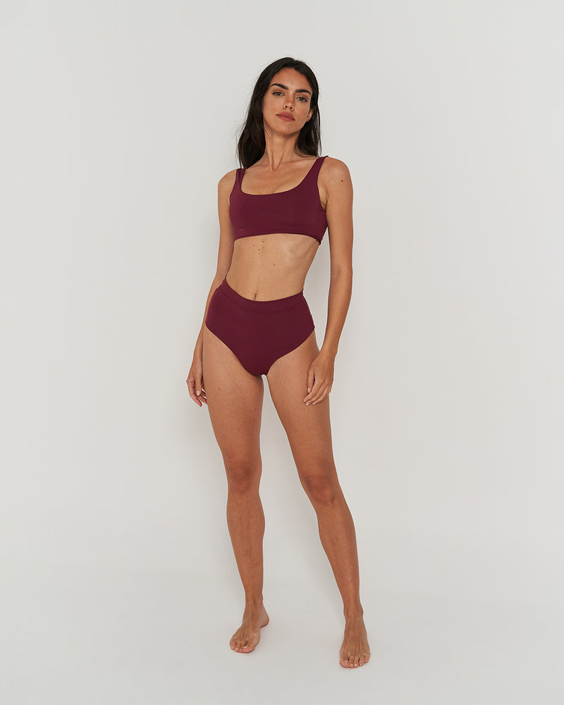 Kuuno Bikini Top Dark Berry Günstiger Verkauf
