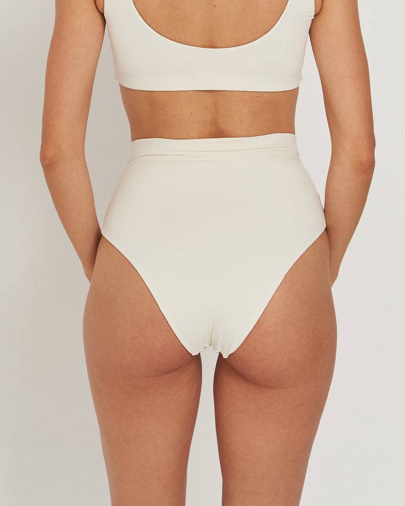 Kuuno Bikini Bottom High Waist Off White Exklusivangebot