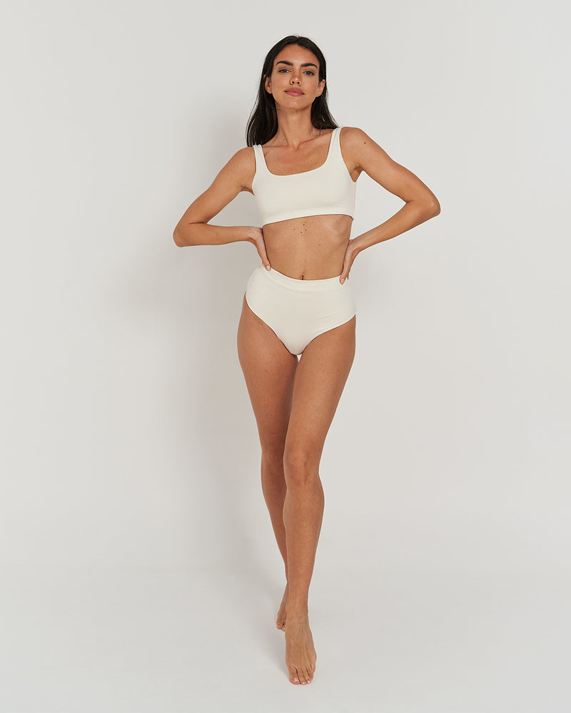 Kuuno Bikini Bottom High Waist Off White Exklusivangebot