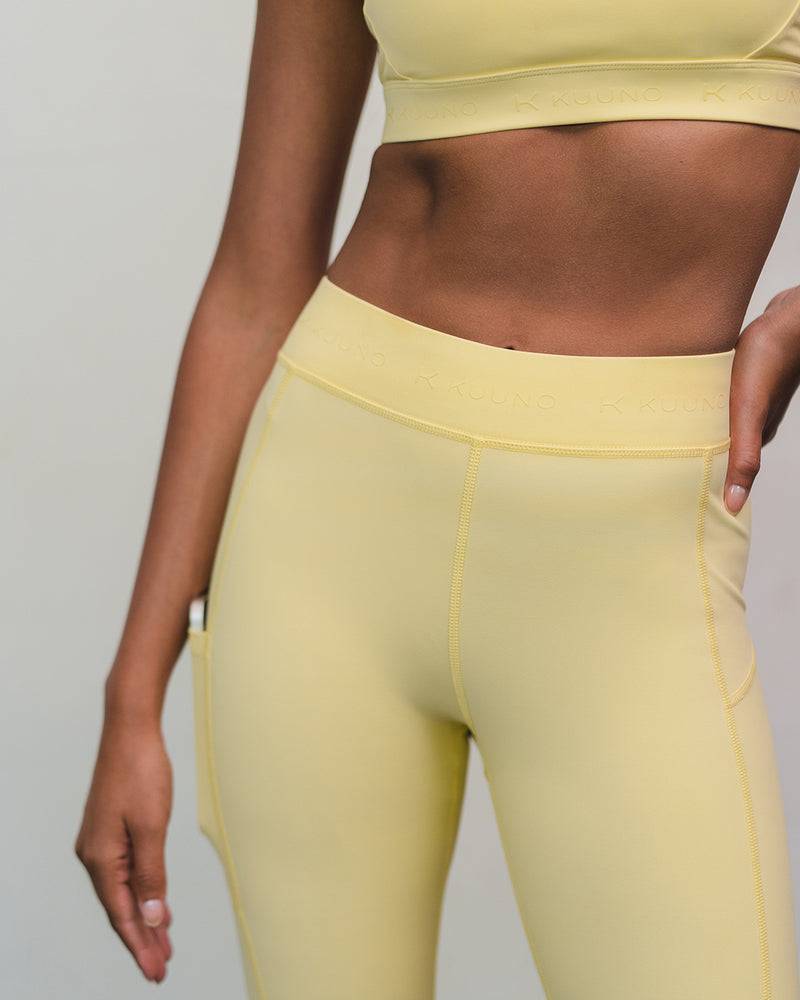 Kuuno Dynamic High Waist Tights Pale Yellow Osterangebot