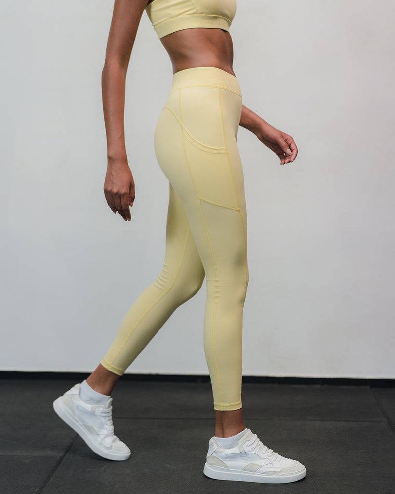 Kuuno Dynamic High Waist Tights Pale Yellow Osterangebot