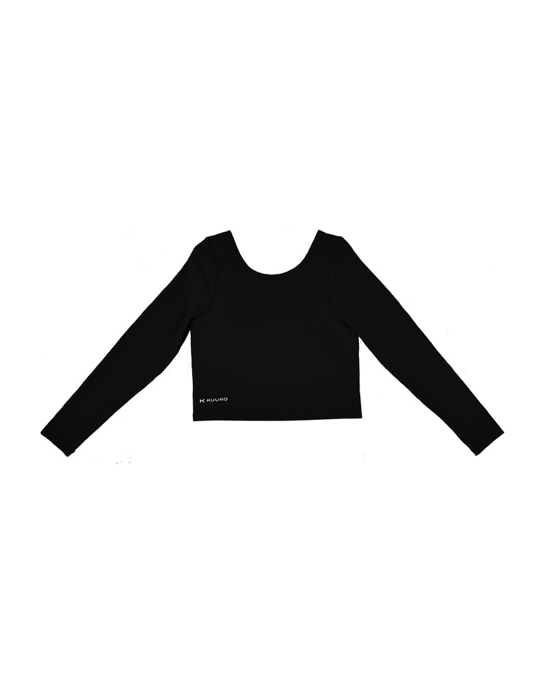 Kuuno Essential Cropped Longsleeve Night Black Kauf eins, bekomm eins gratis