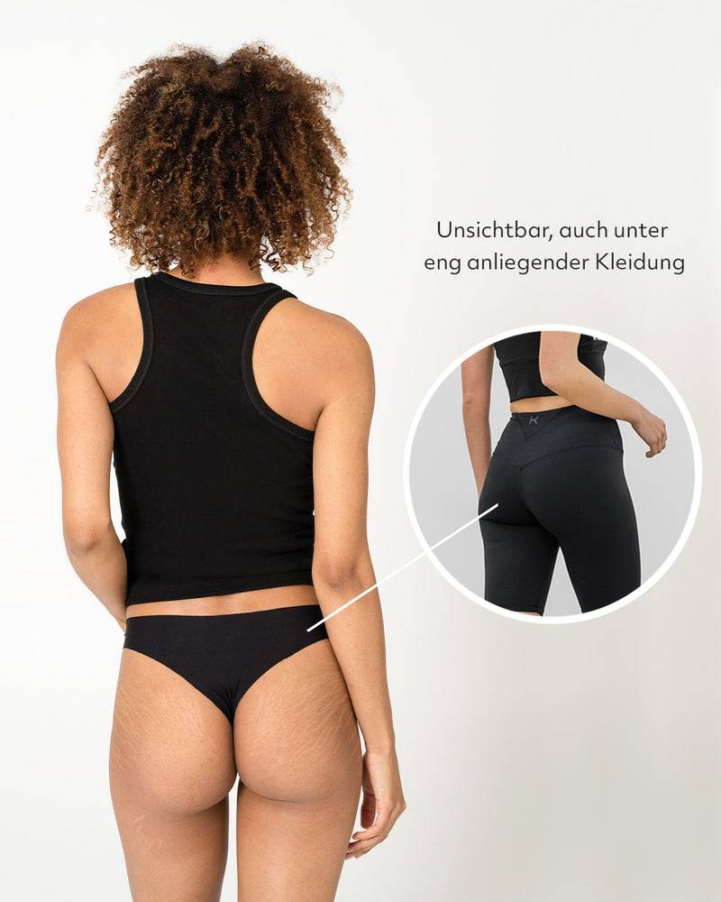 Kuuno 3er-Set Seamless Brazilian Brief Night Black Riesige Ersparnisse