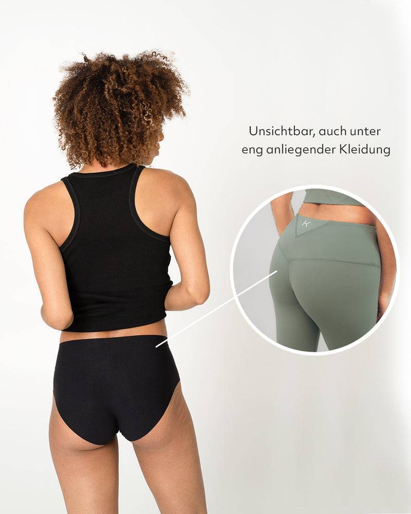 Kuuno 3er-Set Seamless High Waist Classic Brief Night Black Super Sparpreis
