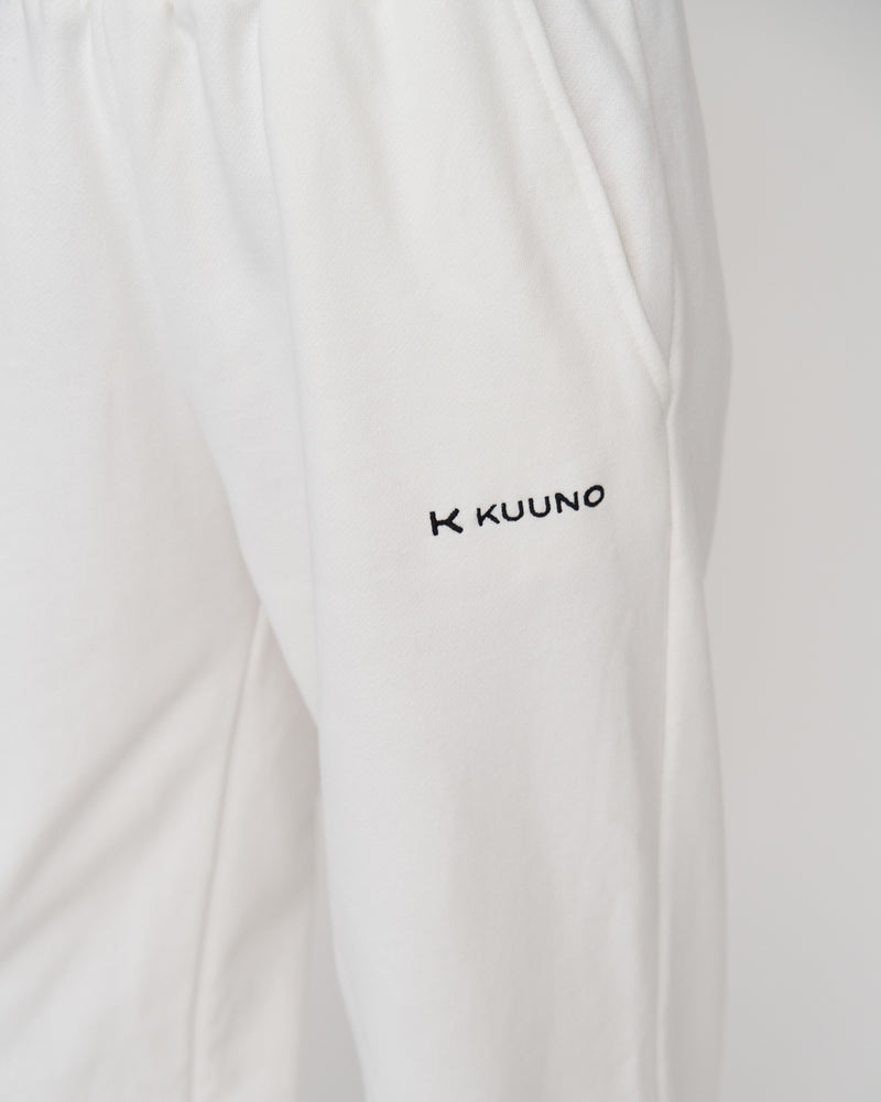Kuuno Everyday Jogger Pants Classic White Riesige Rabatte