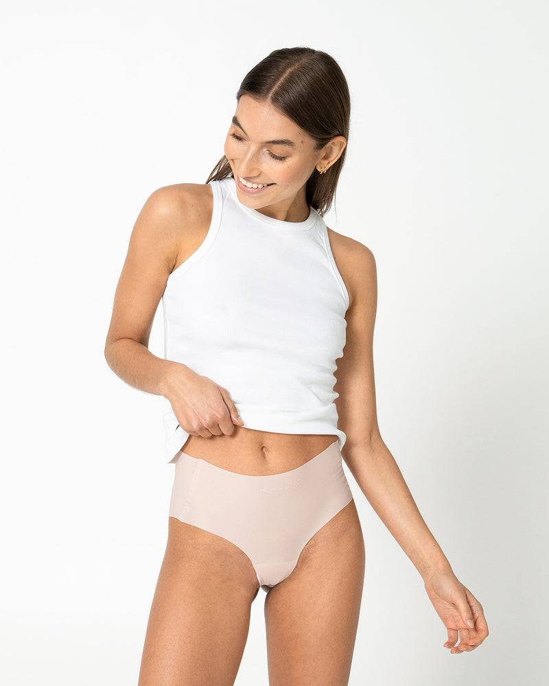 Kuuno 3er-Set Seamless High Waist Classic Brief Natural Blush 50% Rabatt mit kostenlosem Versand