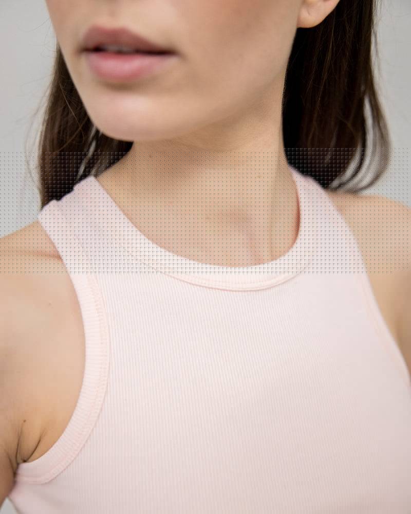 Kuuno Everyday Cotton Tank Top Light Pink Online