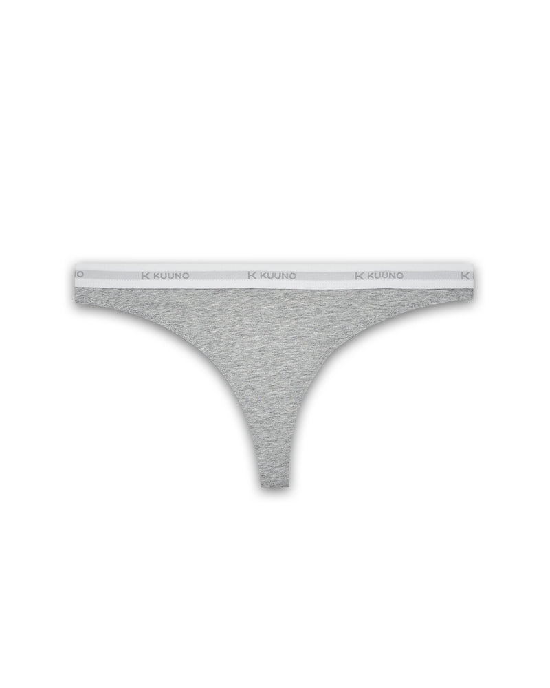 Kuuno Everyday High Cut Thong Light Grey Online Shopping
