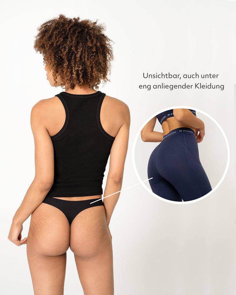 Kuuno Seamless Thong Night Black Muttertagsangebot
