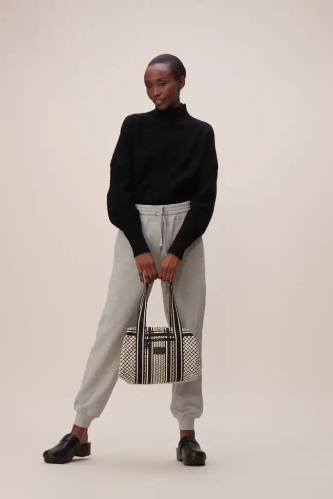 Lala Berlin Small Bag Muriel canvas heritage off white/black 50% Rabatt mit kostenlosem Versand