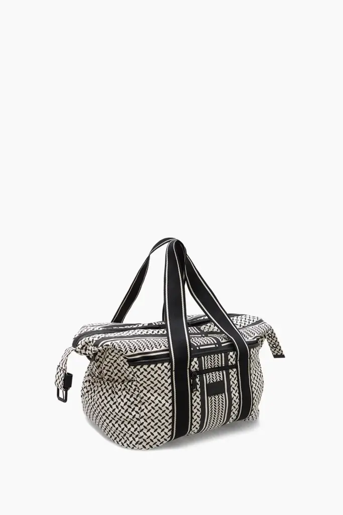 Lala Berlin Big Bag Muriel 2.0 canvas heritage stripe black Kostenloser Versand international