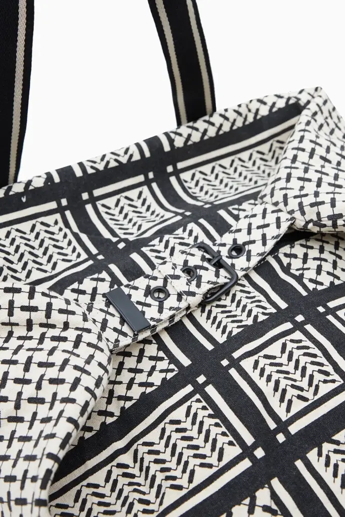 Lala Berlin Big Bag Muriel 2.0 canvas heritage stripe black Kostenloser Versand international