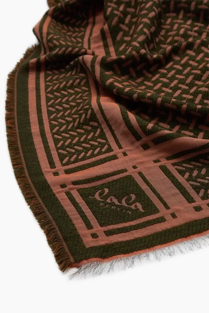 Lala Berlin Triangle Anaya wool mix forest/pumpkin Begrenzt auf 3 Tage