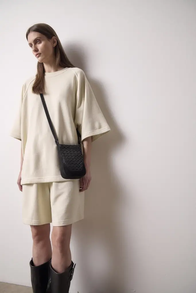 Lala Berlin Flat Crossbody Milwa grainy vegan leather black Fabrikverkauf