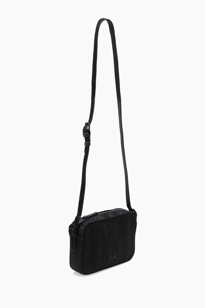 Lala Berlin Crossbody Magna canvas embroidery black Kostenloser Versand
