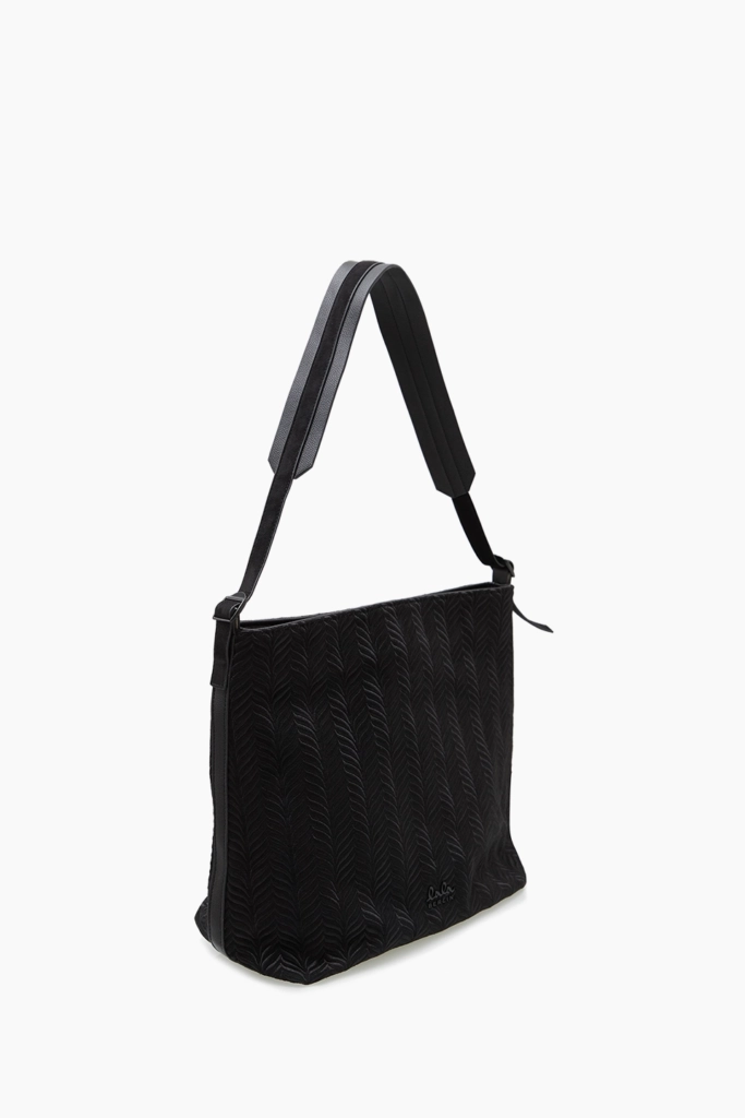 Lala Berlin Hobo Makis canvas embroidery black Limitierter Zeitrabatt