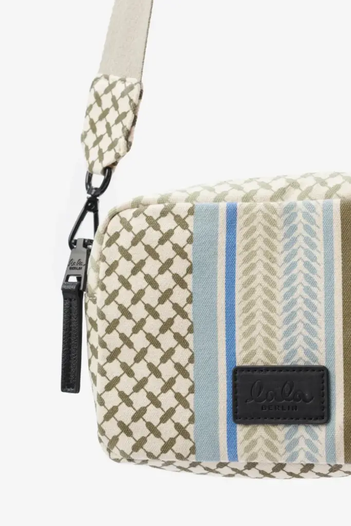 Lala Berlin Crossbody Milly canvas heritage stripe olive Fabrikpreis