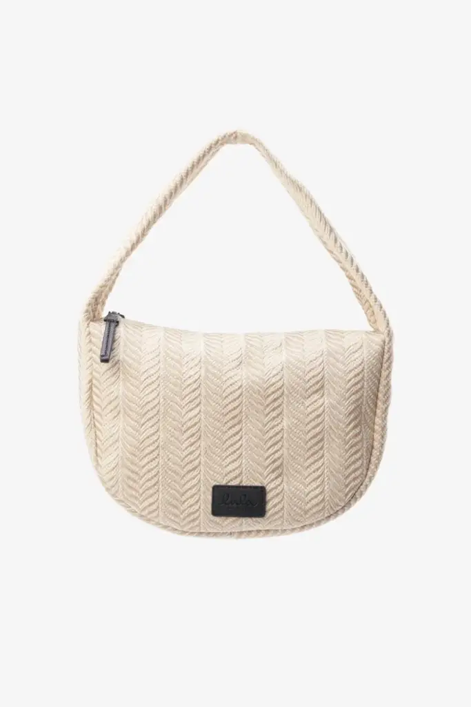 Lala Berlin Handbag Mael canvas chevron cream Begrenztes Angebot