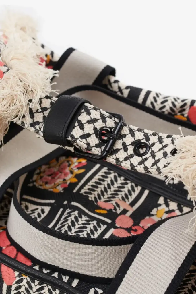 Lala Berlin Big Bag Muriel stitched canvas heritage embroidery flower Online Shopping
