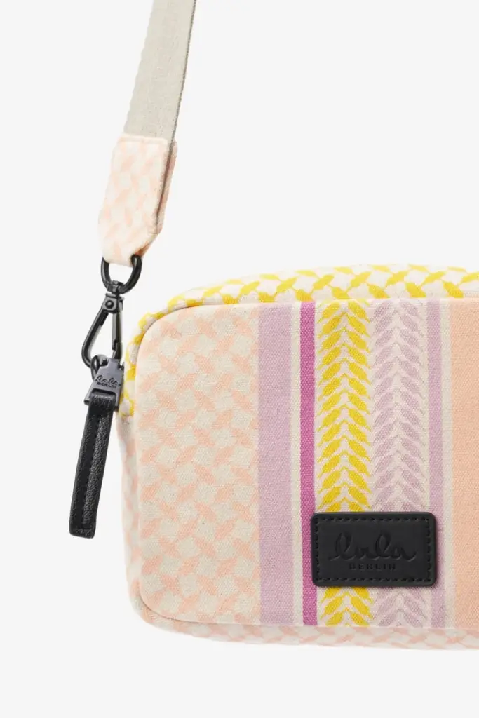 Lala Berlin Crossbody Milly canvas heritage stripe yellow Exklusivangebot