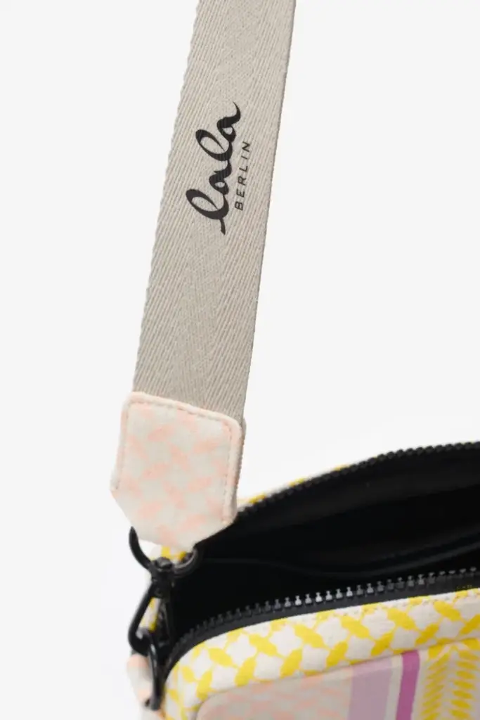 Lala Berlin Crossbody Milly canvas heritage stripe yellow Exklusivangebot