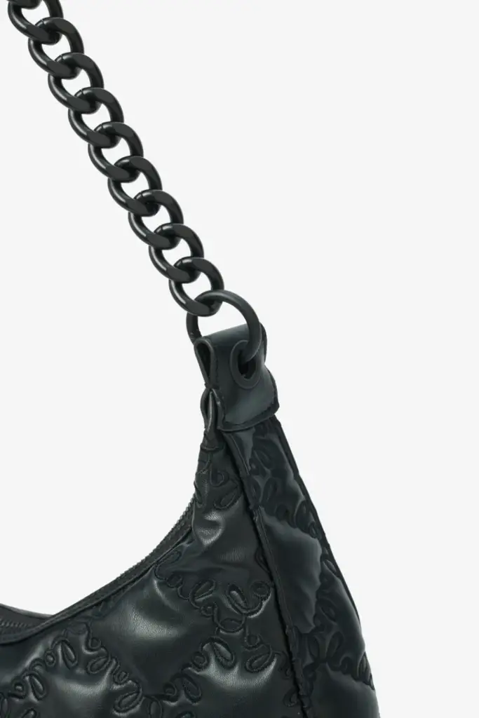 Lala Berlin Shoulderbag Mewis vegan leather lalagram black Preisnachlass