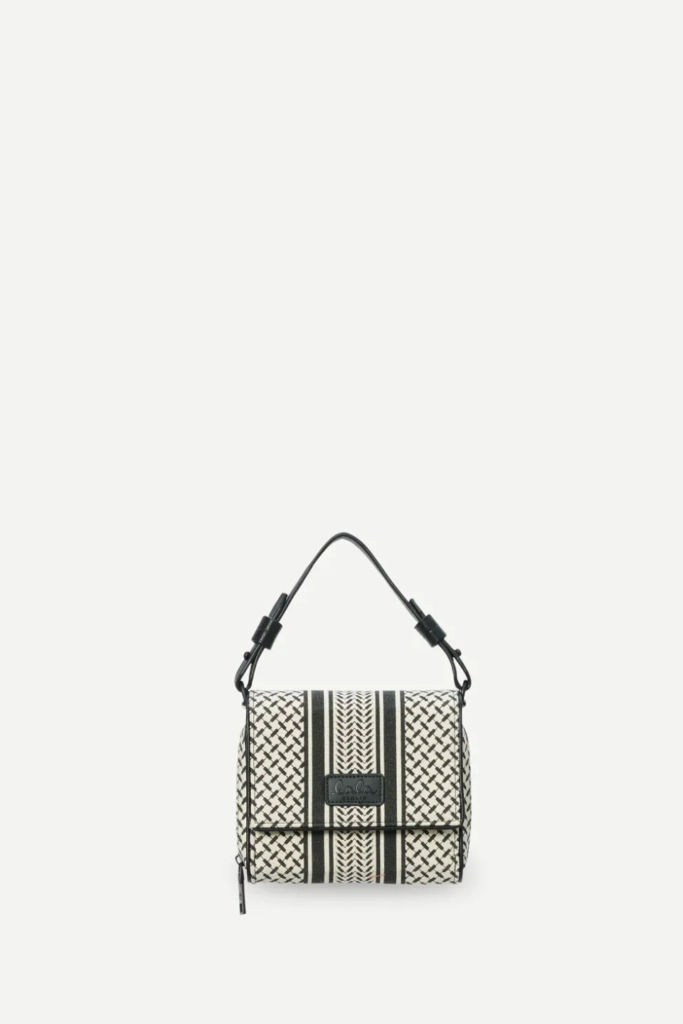 Lala Berlin Crossbody Migrid canvas heritage stripe black Weihnachtsangebot