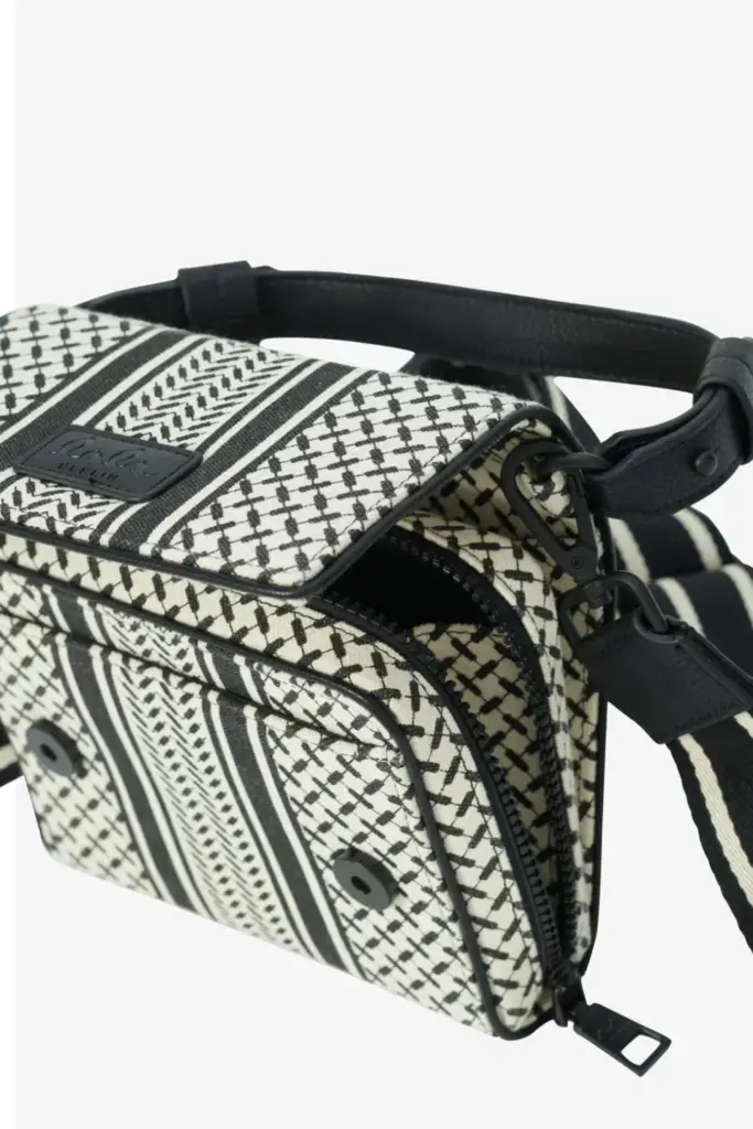 Lala Berlin Crossbody Migrid canvas heritage stripe black Weihnachtsangebot