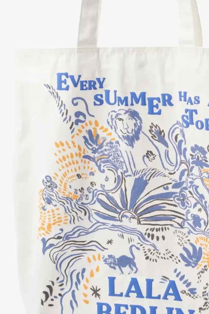 Lala Berlin Tote Mia cotton lala summer story cream Jubiläumsangebot