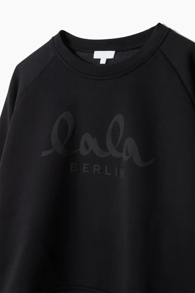 Lala Berlin Sweatshirt Ijora cotton black Heißer Verkauf