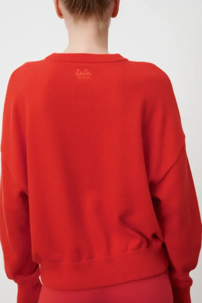 Lala Berlin Jumper Kira cotton mix hot orange Top Angebot