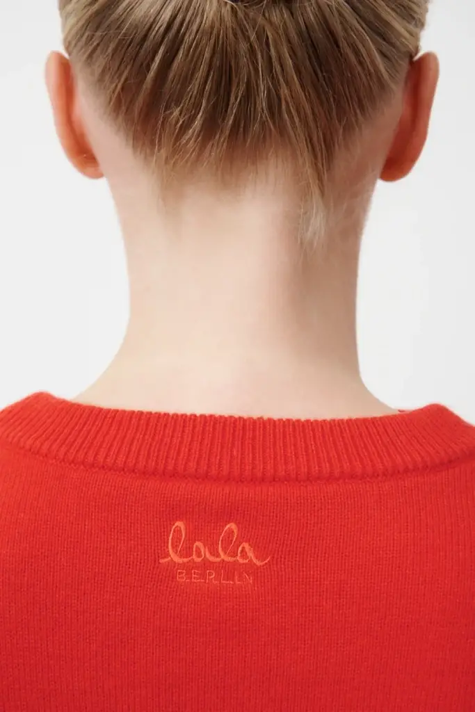 Lala Berlin Jumper Kira cotton mix hot orange Top Angebot