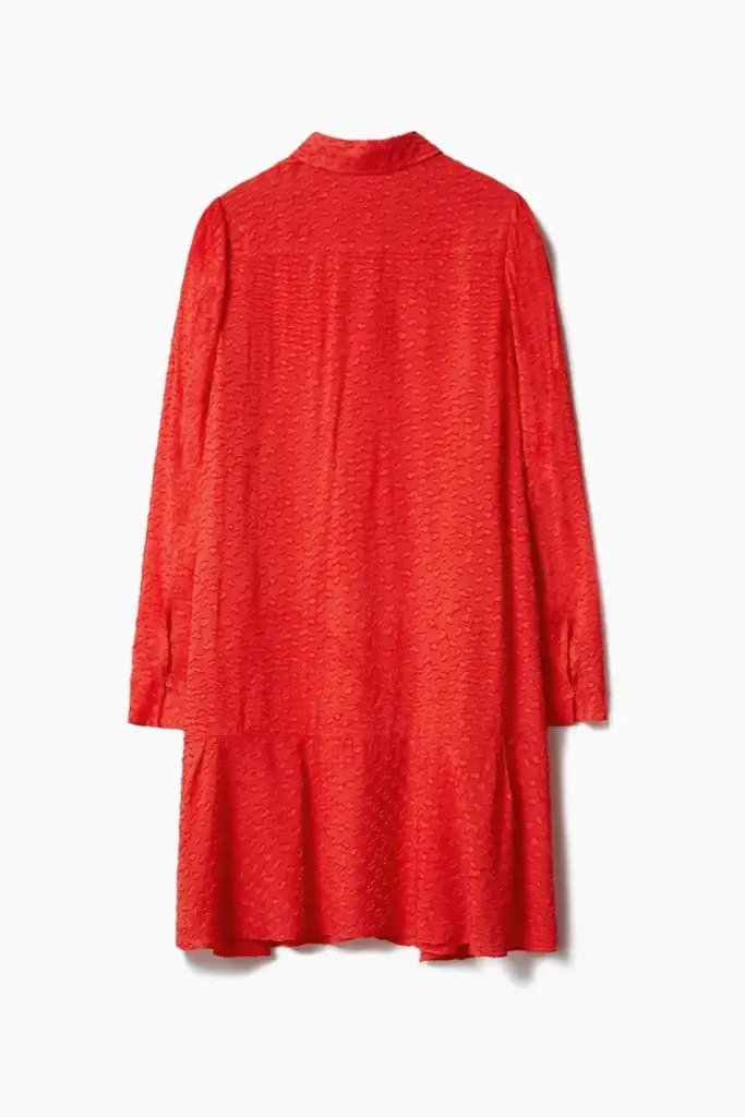 Lala Berlin Dress Davis viscose hot orange Online Outlet