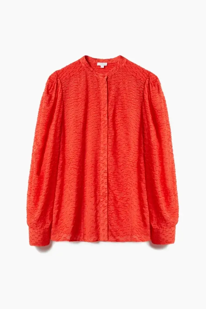 Lala Berlin Blouse Baran viscose hot orange Blitzangebot