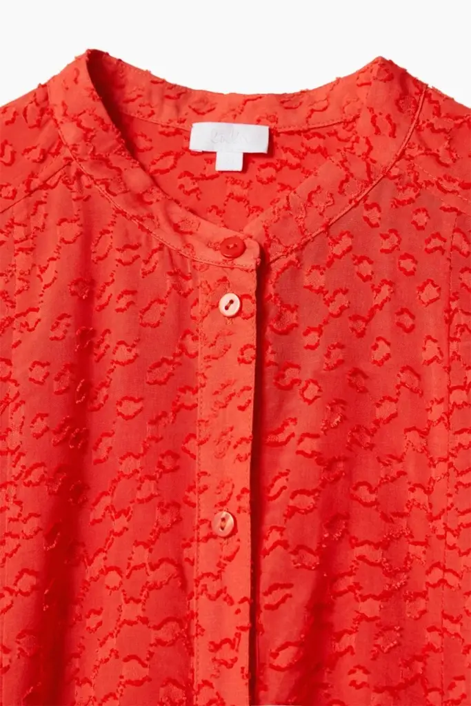 Lala Berlin Blouse Baran viscose hot orange Blitzangebot