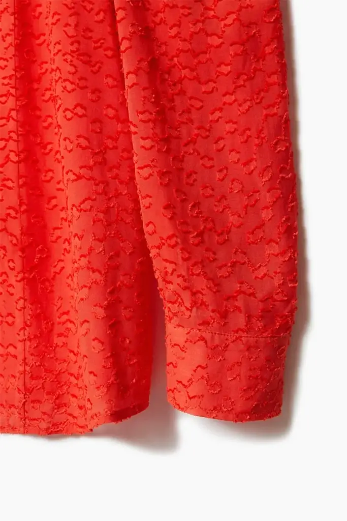 Lala Berlin Blouse Baran viscose hot orange Blitzangebot