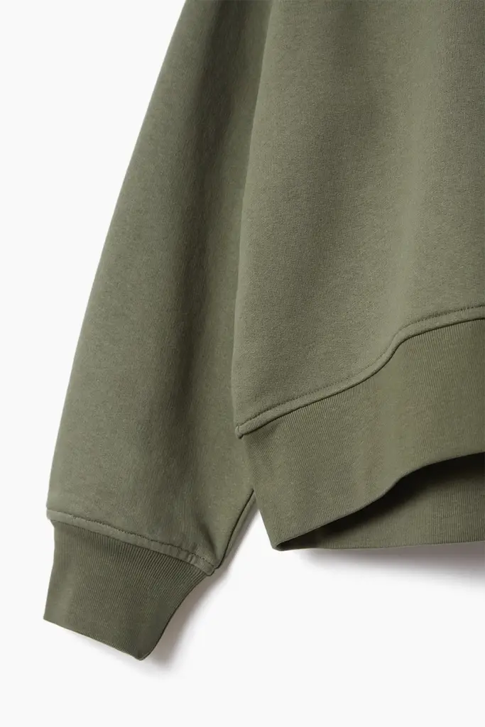 Lala Berlin Sweatshirt Ijora cotton olive Räumungsverkauf