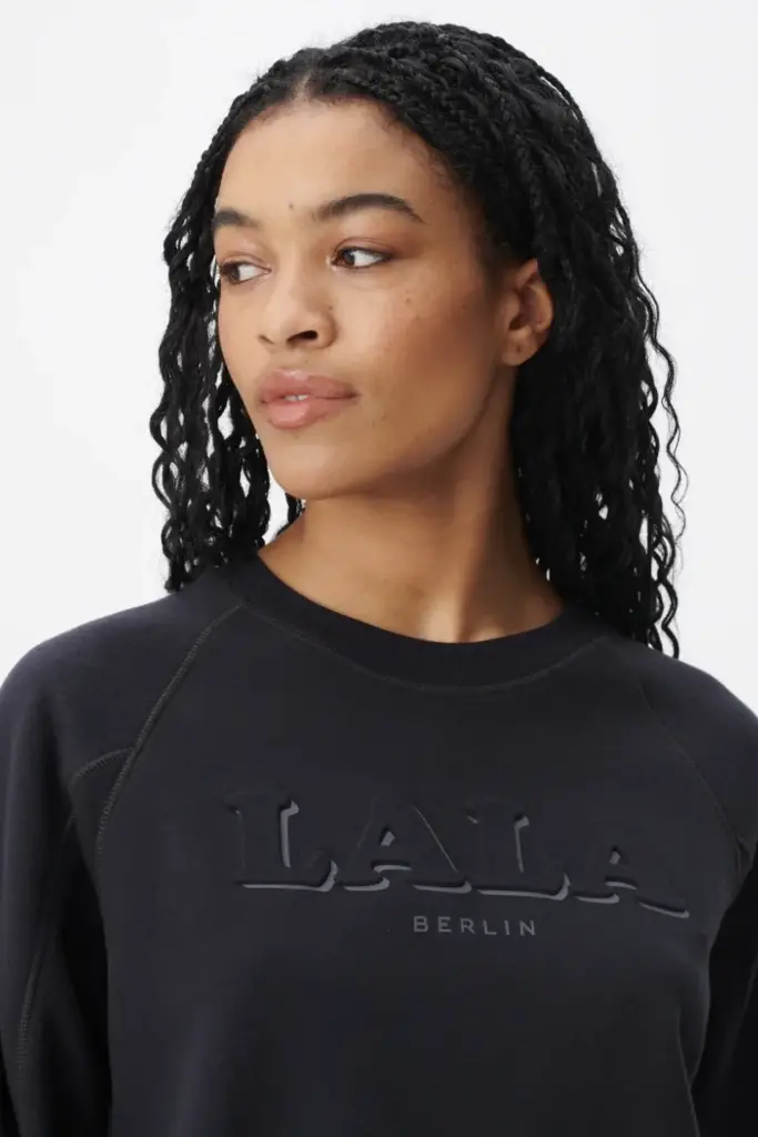 Lala Berlin Sweatshirt Ipara cotton mix black Tägliche Deals