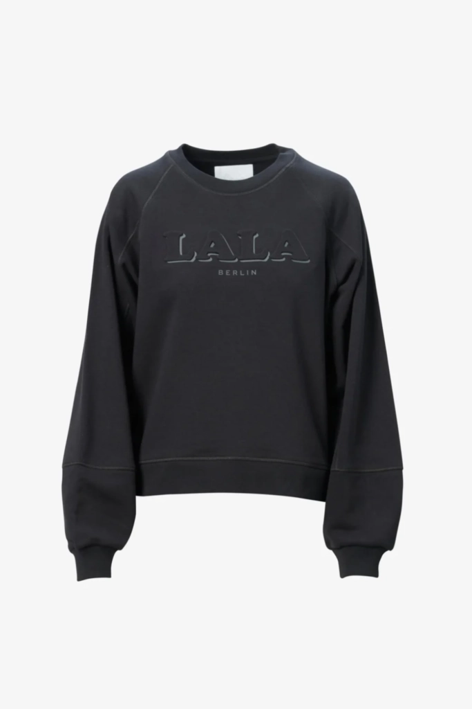 Lala Berlin Sweatshirt Ipara cotton mix black Tägliche Deals