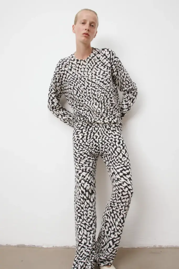 Lala Berlin Pants Kartos wool mix swoosh heritage Tiefpreis
